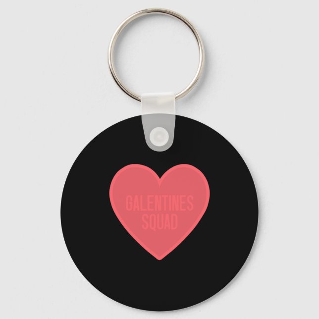 Galentines Day Squad Bff Valentines Day Friendship Key Ring (Front)