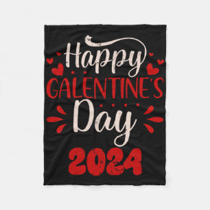 Galentine's Day Squad Gang Valentine Galentine's D Fleece Blanket