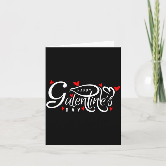 Galentines Day Valentines Day Female Friendship Ga Card (Front)
