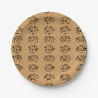 Galentine's Day Waffle Supply Paper Plate