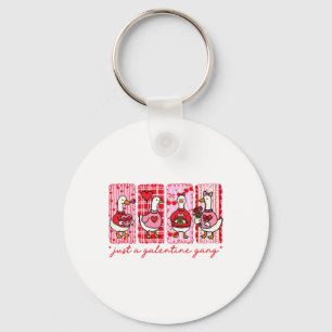 Galentines Day Women Galentines Gang Goose Valenti Key Ring