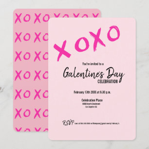 Galentine's Day XOXO Friends Valentines Party  Invitation