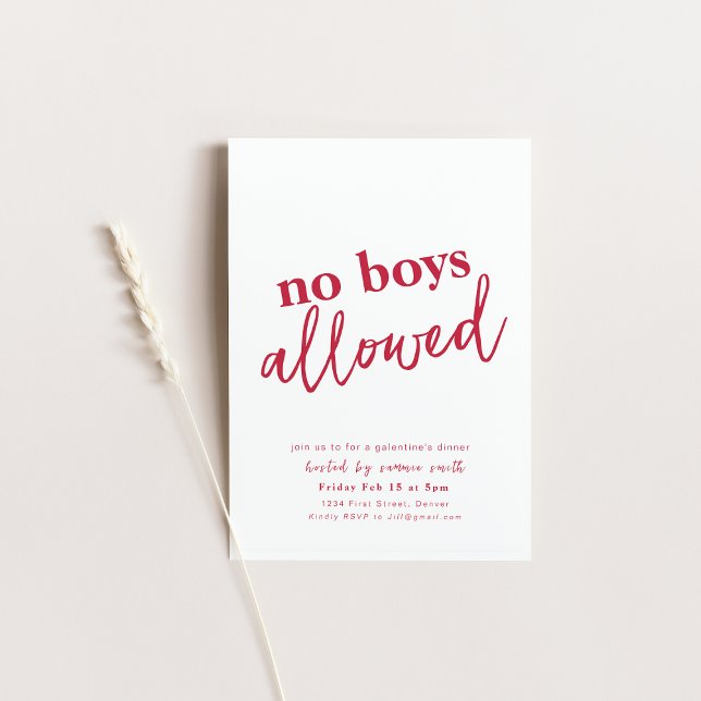 Galentines Dinner Valentine Girls Night Invite (Creator Uploaded)