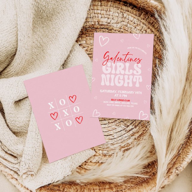 Galentines Girl Night Party Invitation (Creator Uploaded)