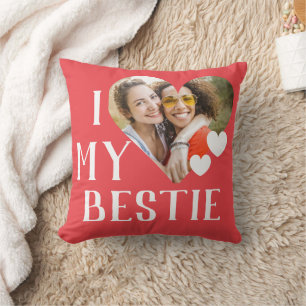 Galentines I Love My Bestie Personalized Photo Cushion