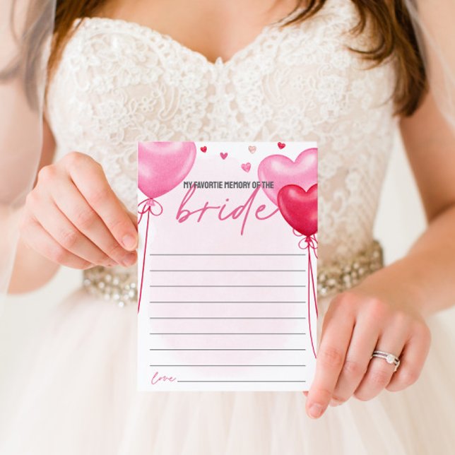 Galentine's My Favortie Memory of Bride Game Menu (Creator Uploaded)