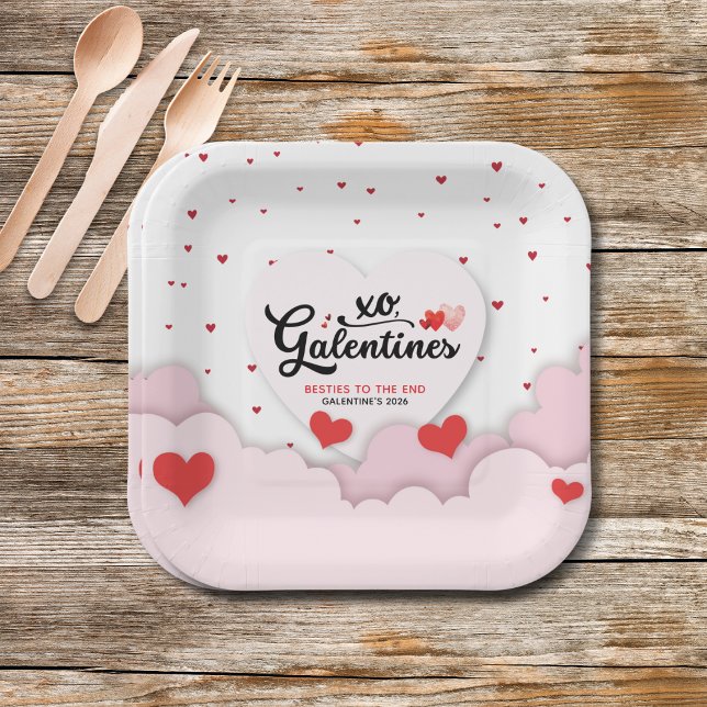 Galentine's  paper plate (Creator Uploaded)