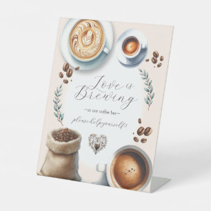 Galentines Party Decor Coffee Bar Tabletop Sign