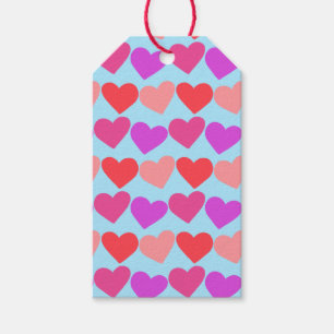 Galentines Valentines Hearts Groovy Retro CUSTOM  Gift Tags