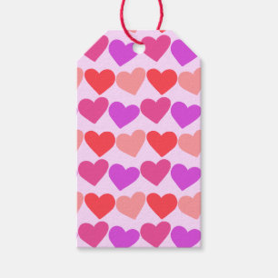 Galentines Valentines Hearts Groovy Retro CUSTOM Gift Tags