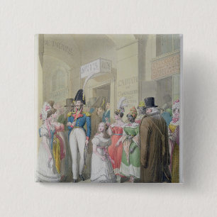 Galeries du Palais-Royal, from 'Tableau de 15 Cm Square Badge