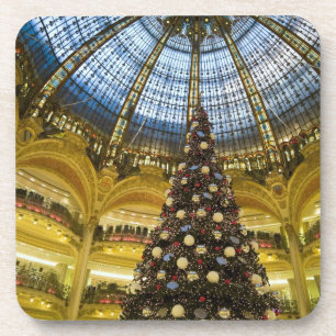 Galeries La Fayette at Christmas, Paris, France Coaster