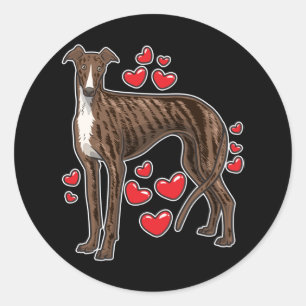Galgo Espanol Greyhound Gift Classic Round Sticker
