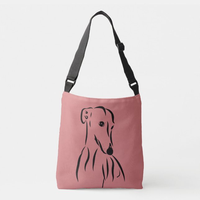 Galgo love crossbody bag (Front)