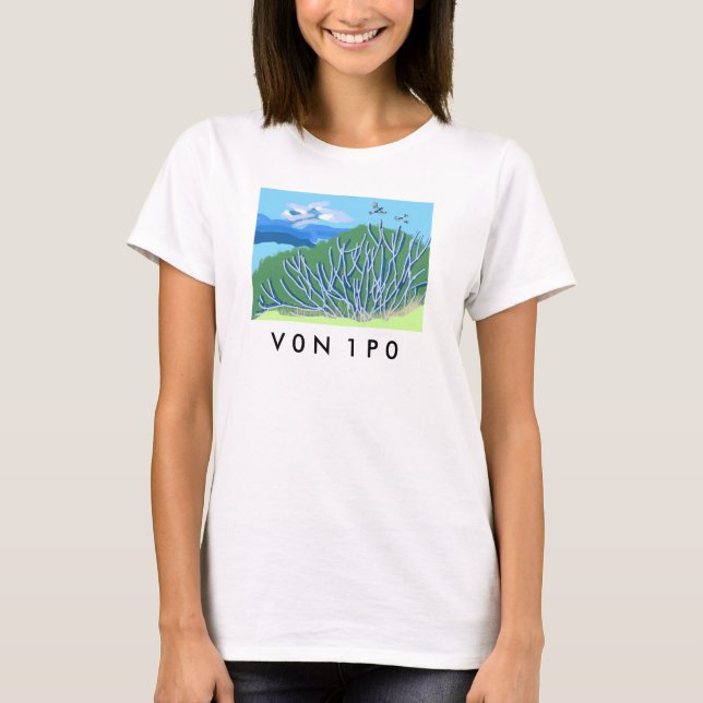 Galiano island view V0N1P0 Tshirt (Front)
