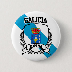 Galicia 6 Cm Round Badge