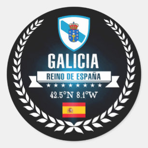 Galicia Classic Round Sticker