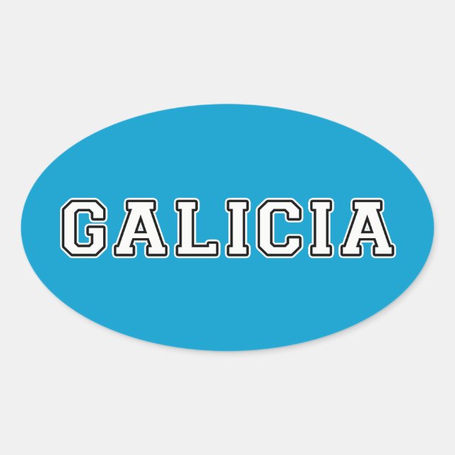 Galicia Oval Sticker (Front)