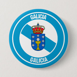 Galicia Round Emblem 7.5 Cm Round Badge