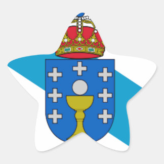 Galicia (Spain) Flag Star Sticker