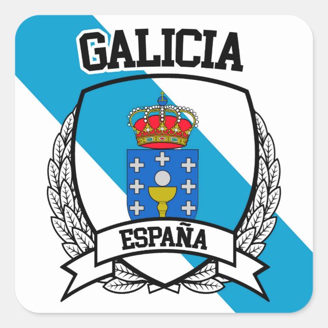 Galicia Square Sticker (Front)