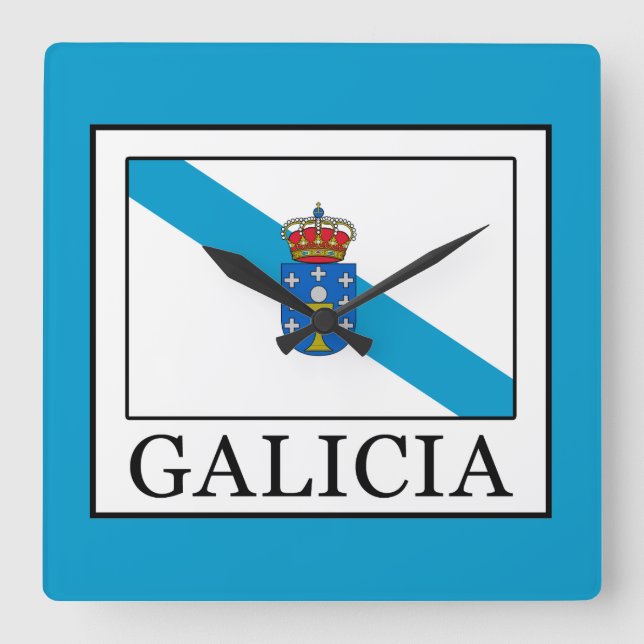 Galicia Square Wall Clock (Front)