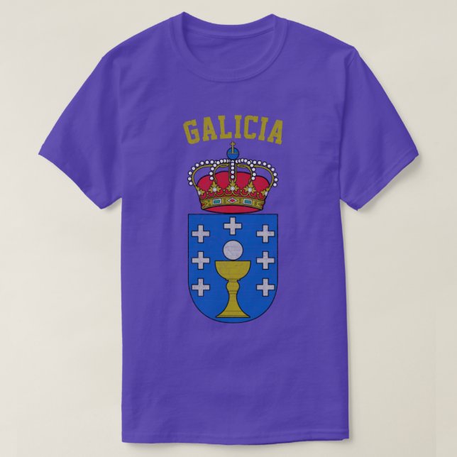 Galicia Vintage Faded Look Design T-Shirt (Design Front)