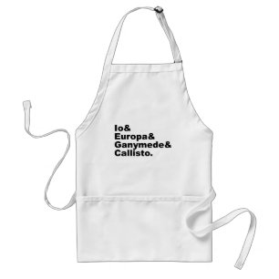 Galilean Moons Io Europa Ganymede Callisto Standard Apron