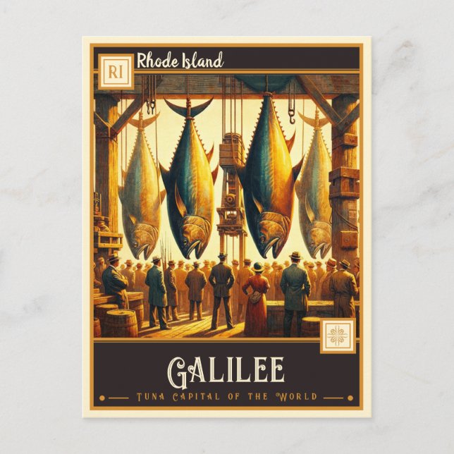 Galilee, Rhode Island | Vintage Postcard (Front)