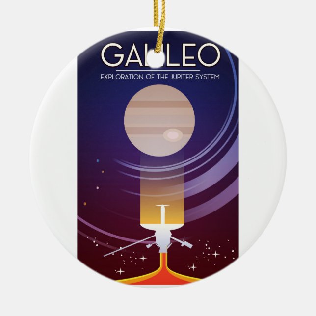 Galileo - Exploration of the Jupiter system Ceramic Tree Decoration (Front)
