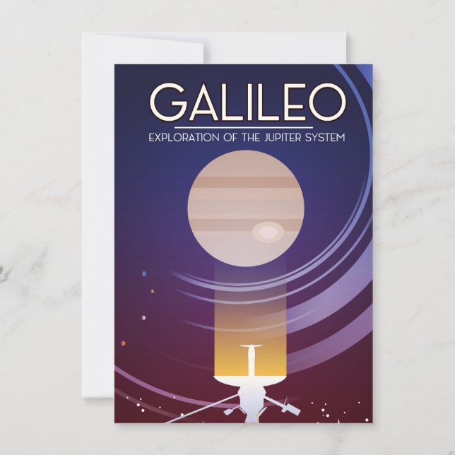 Galileo - Exploration of the Jupiter system Invitation (Back)