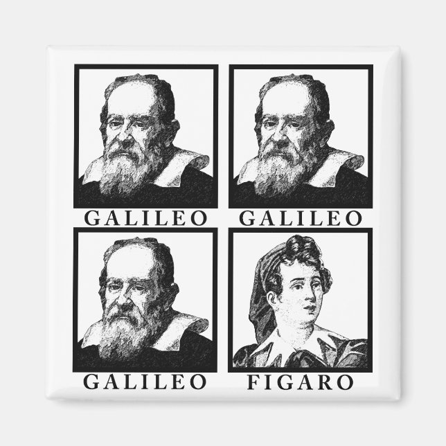 Galileo Figaro BW Magnet (Front)