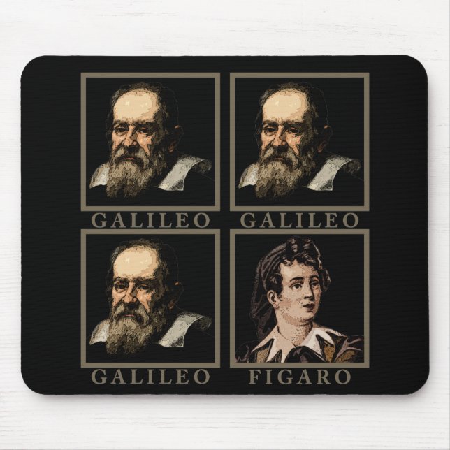 Galileo Figaro Mouse Mat (Front)