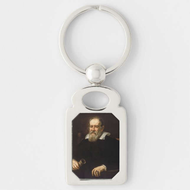 Galileo Galilei: Father of Science & Astronomy Key Ring (Front)