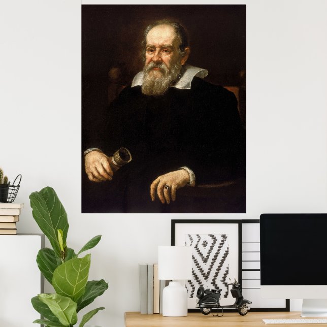Galileo Galilei: Father of Science & Astronomy Poster (Home Office)