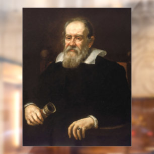 Galileo Galilei: Father of Science & Astronomy Window Cling
