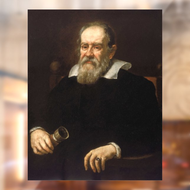 Galileo Galilei: Father of Science & Astronomy Window Cling (Sheet 2)