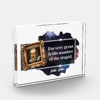 Galileo Galilei Great number of the stupid Photo Block