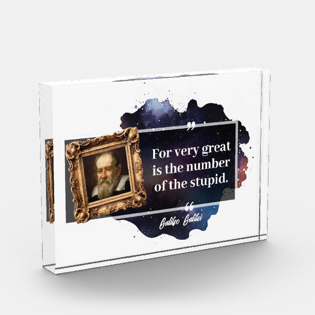 Galileo Galilei Great number of the stupid  Photo Block (Left)