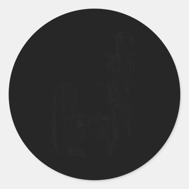 Galileo Galilei The Leaning Tower Of Sa Motif Expe Classic Round Sticker (Front)