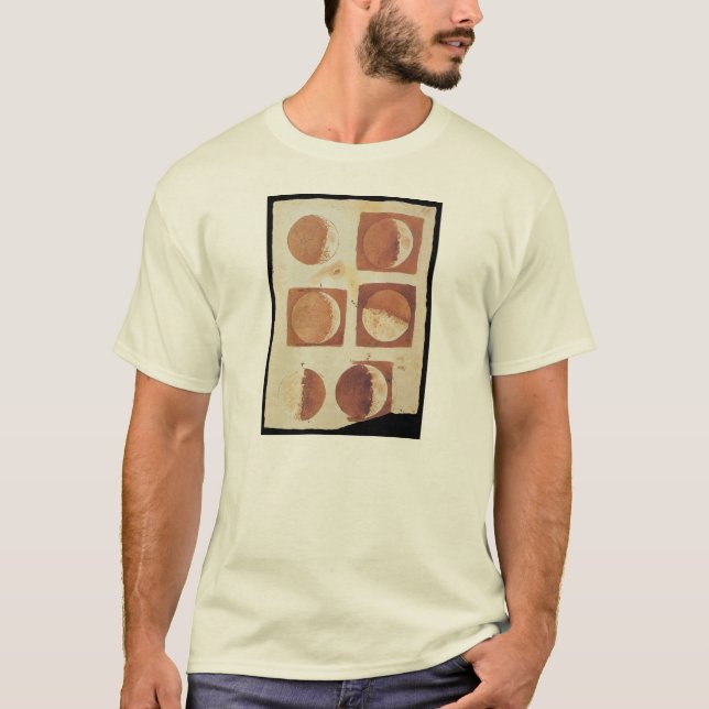 Galileo moon phases 1616 T-Shirt (Front)
