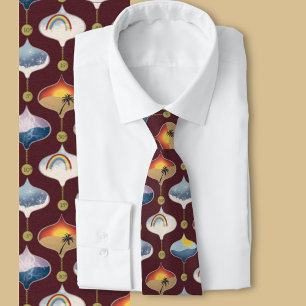 Galileo Thermometer print Tie