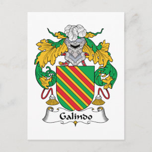 Galindo Family Crest Postcard