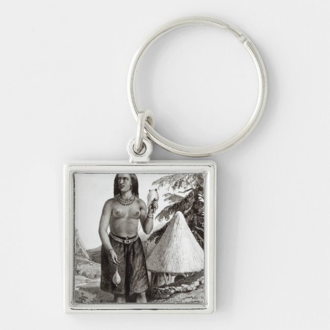 Galla Woman Key Ring (Front)