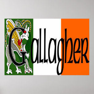 Gallagher Celtic Dragon Print