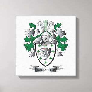 Gallagher Coat of Arms Canvas Print