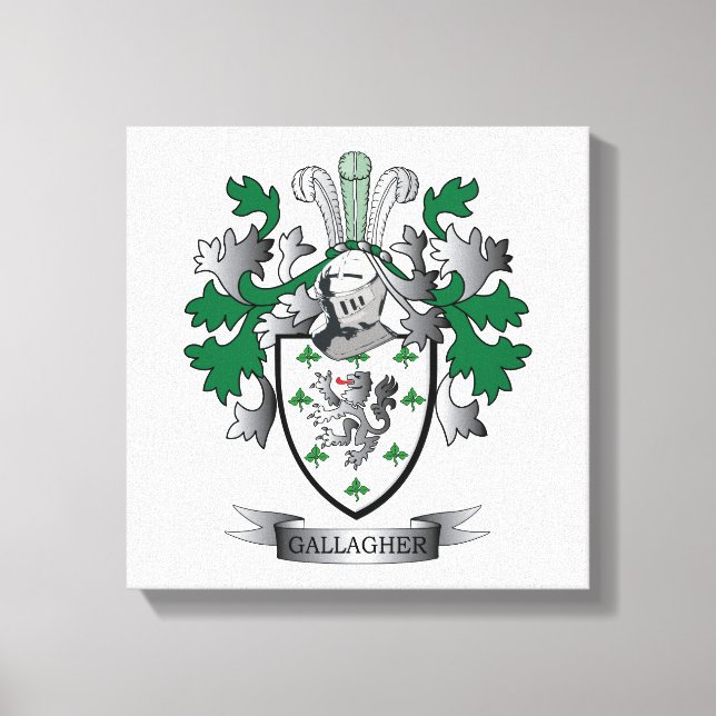 Gallagher Coat of Arms Canvas Print (Front)