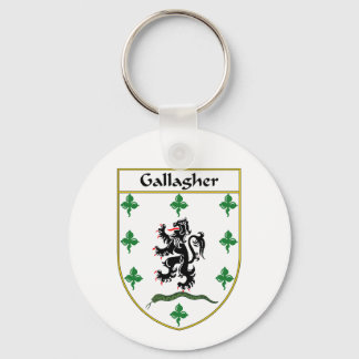 Gallagher Coat of Arms/Family Crest Key Ring