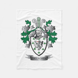 Gallagher Coat of Arms Fleece Blanket