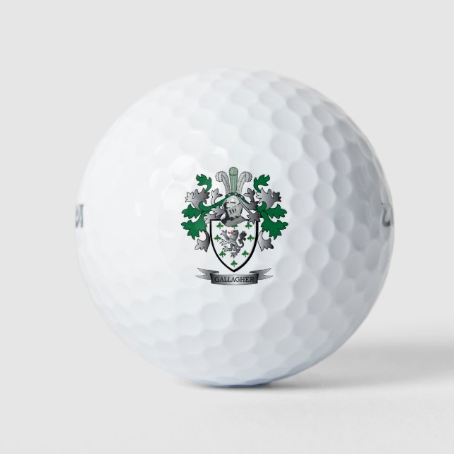 Gallagher Coat of Arms Golf Balls (Front)